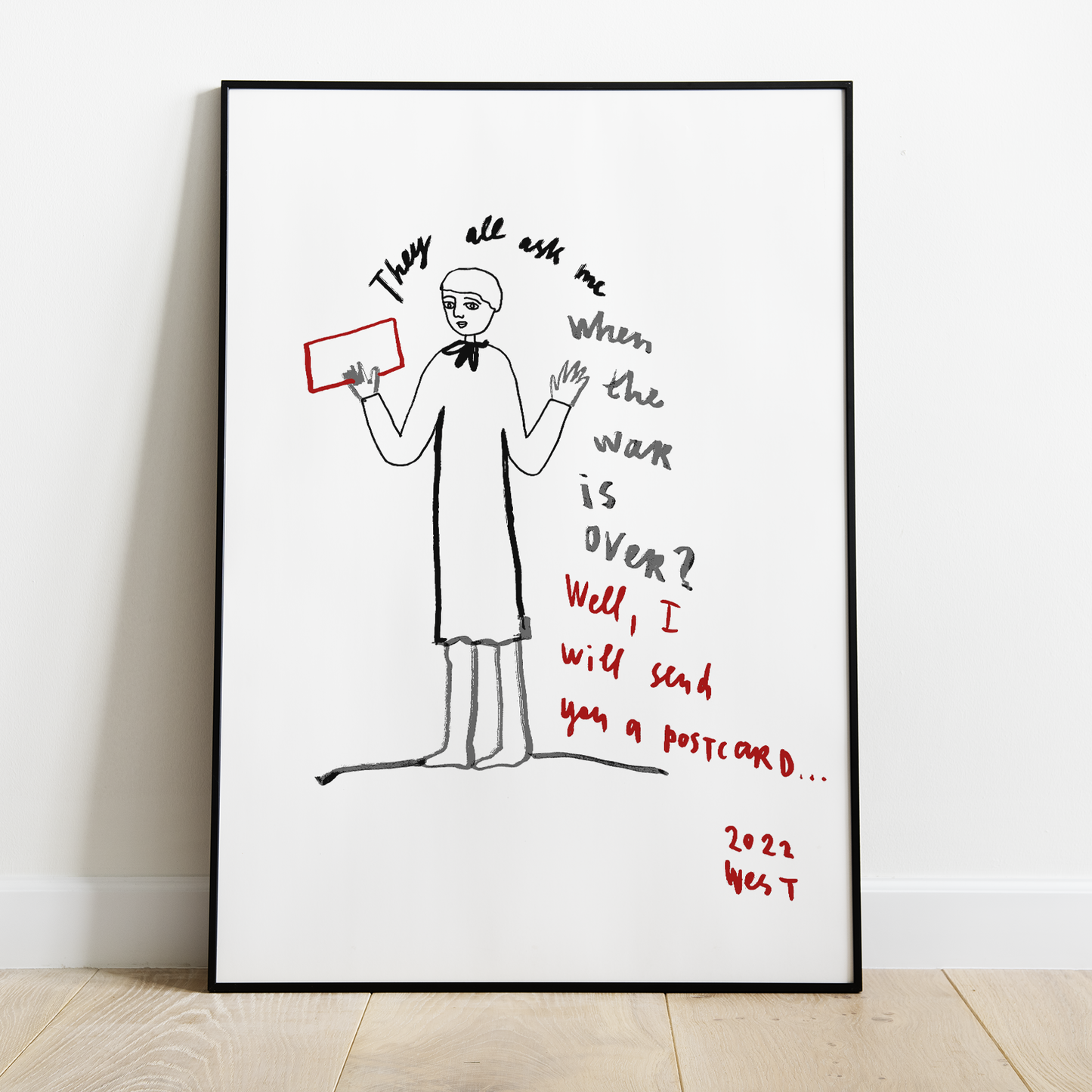 Postcard by Alevtina Kakhidze - Screen print