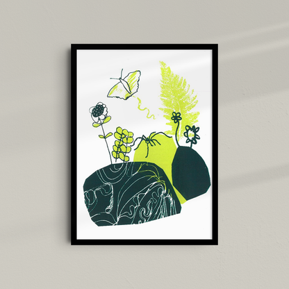 Birds, Bugs & Botanicals - Limited edition A4 Screen Print
