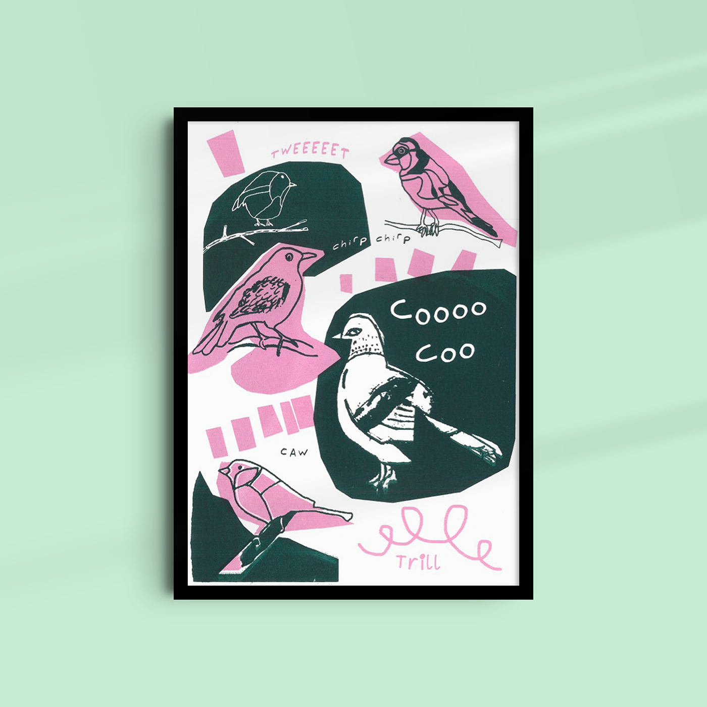 Birds, Bugs & Botanicals - Limited edition A4 Screen Print