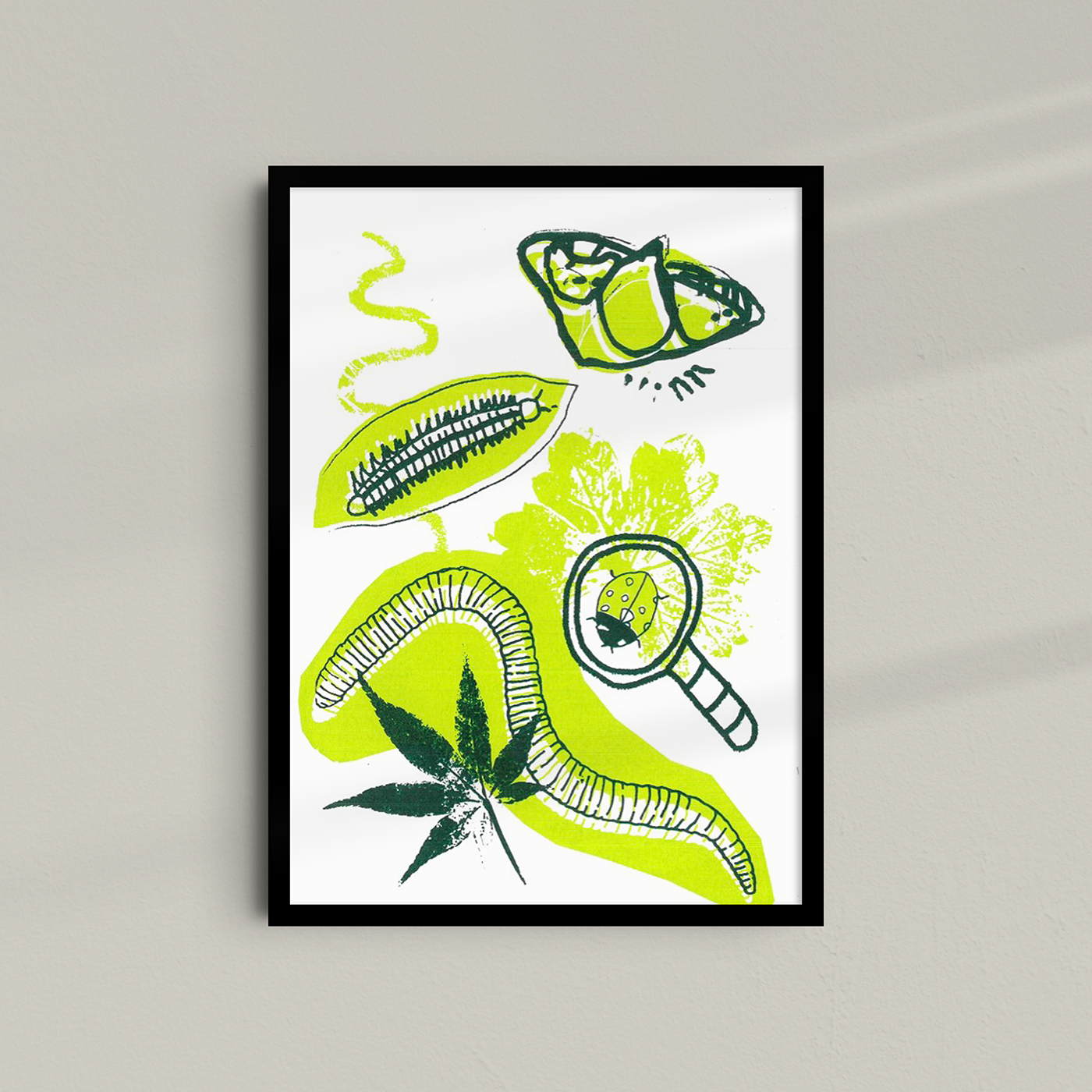 Birds, Bugs & Botanicals - Limited edition A4 Screen Print